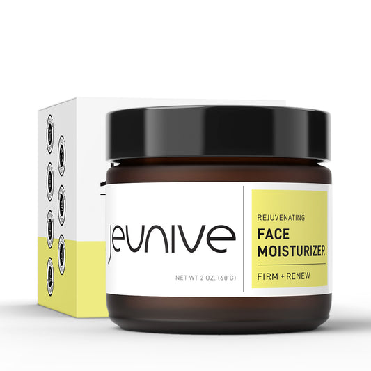 Jeunive Face Moisturizer Anti-Aging Hyaluronic Acid, Aloe Vera, Vitamins to Firm, Plump and Even Skin Tone Result Driven Formula