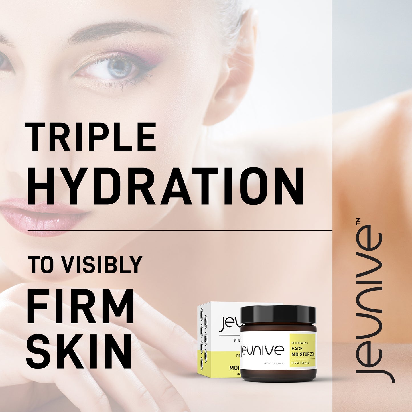 Jeunive Rejuvenating Moisturizer Triple Hydration Visibly Firm and Smooth Skin