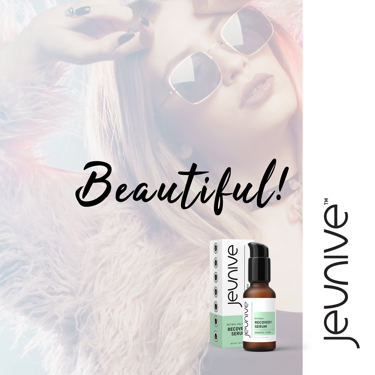 Jeunive Retinol Vitamin A Recovery Serum, Smooth and Firm, Highest Quality Skin Care Line, Beautiful!