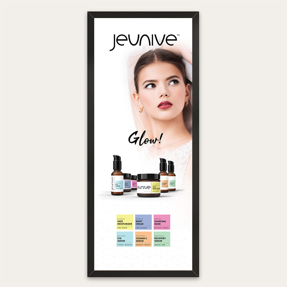 Jeunive Product Line Poster — 14"×36"