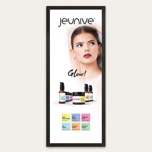 Jeunive Product Line Poster — 14"×36"