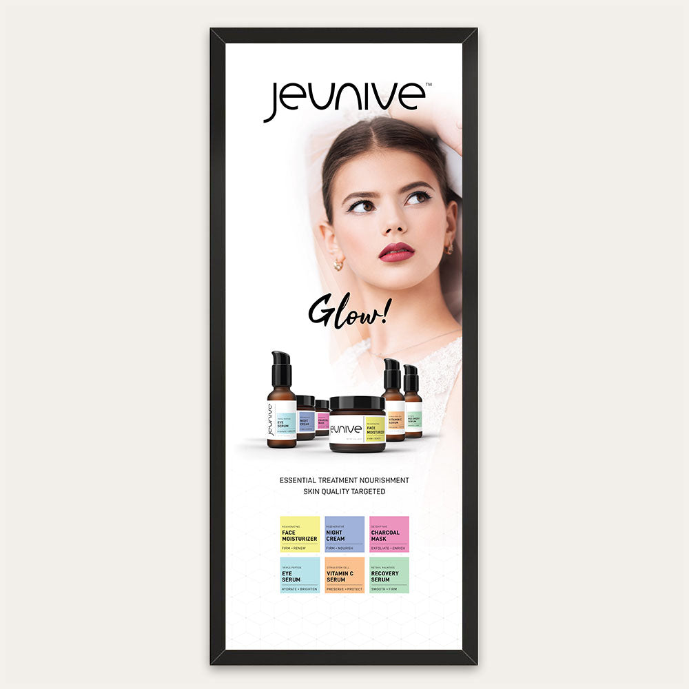 Jeunive Product Line Poster — 14"×36"