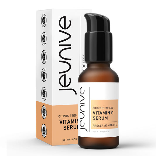 Vitamin C Serum with Anti-Aging Hyaluronic Acid & Citrus Stem Cells, Nourishment to Refresh, Even Tone, and Brighten Skin.