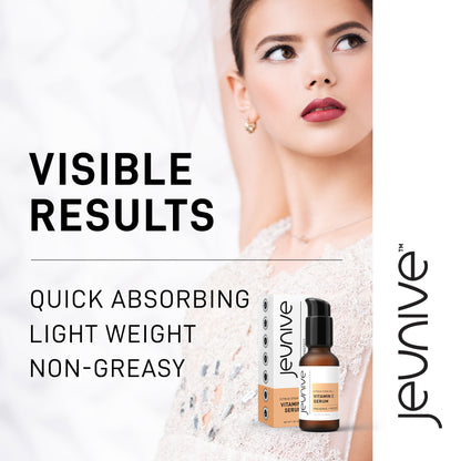 Jeunive Citrus Stem Cells Vitamin C Serum, Visible Results, Quick Absorbing, Light Weight, Non-Greasy, Highest Quality, Effective Skin Care.