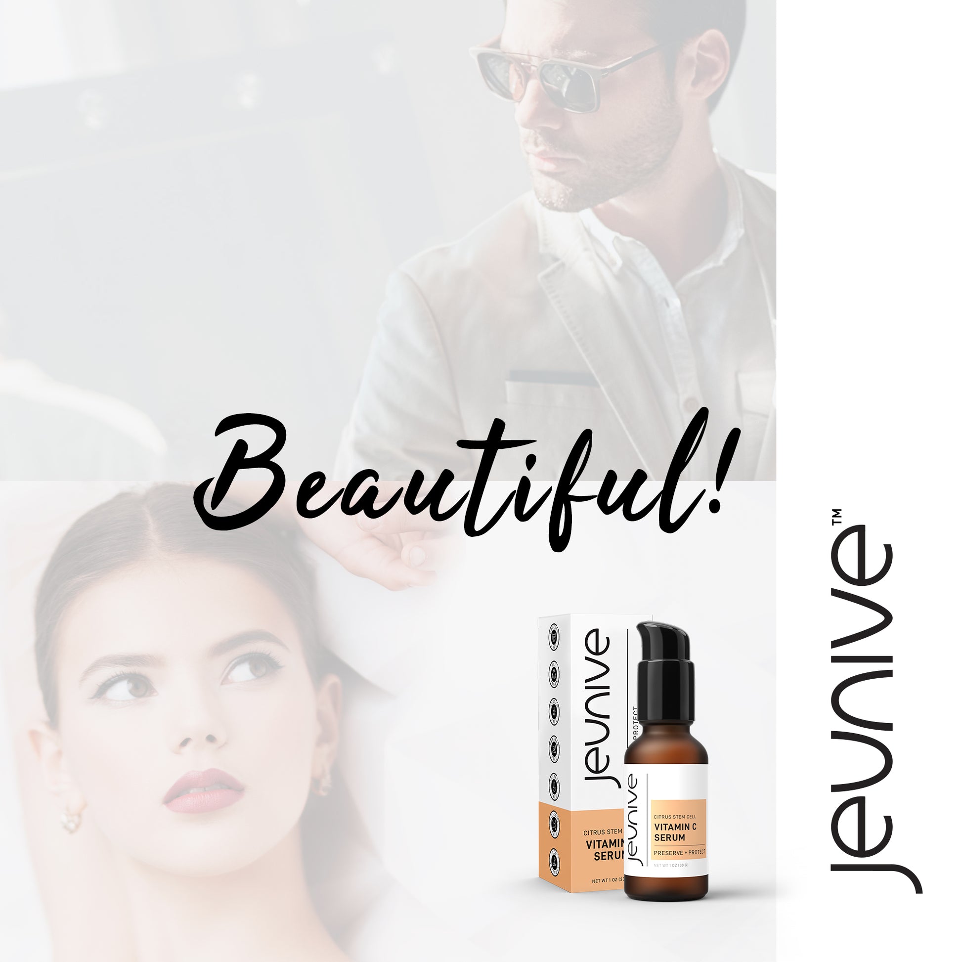 Jeunive Vitamin C Serum, Preserve and Protect, Highest Quality Skin Care Line, Beautiful!